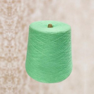 Imitation cotton yarn magic color AB dyeing polyester yarn fancy yarn polyester/cotton yarn 32S/2 manufacturers